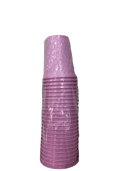 Plastik Pembe Bardak 25'li