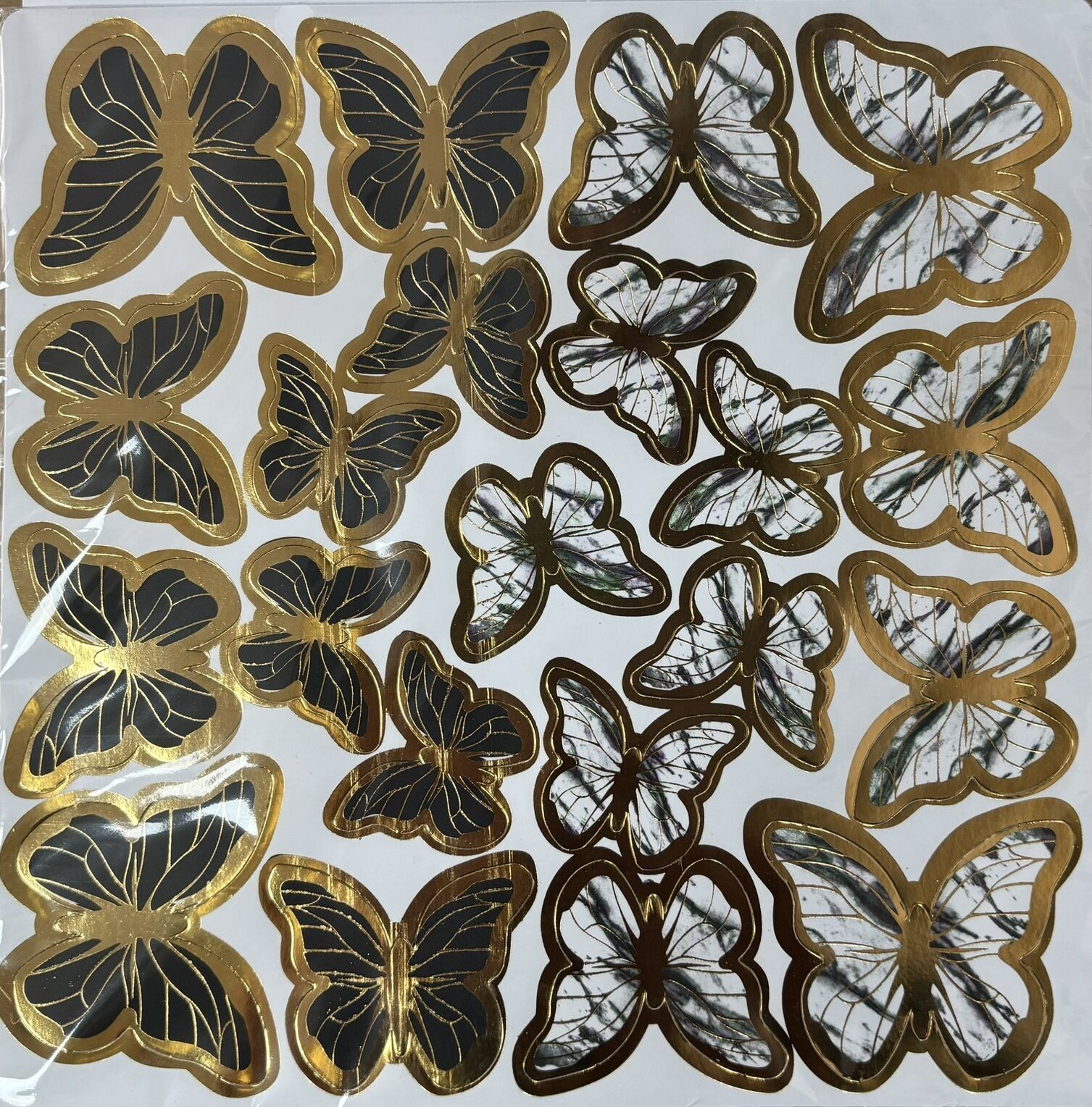 Siyah Kelebek Pasta ve Balon Süsü