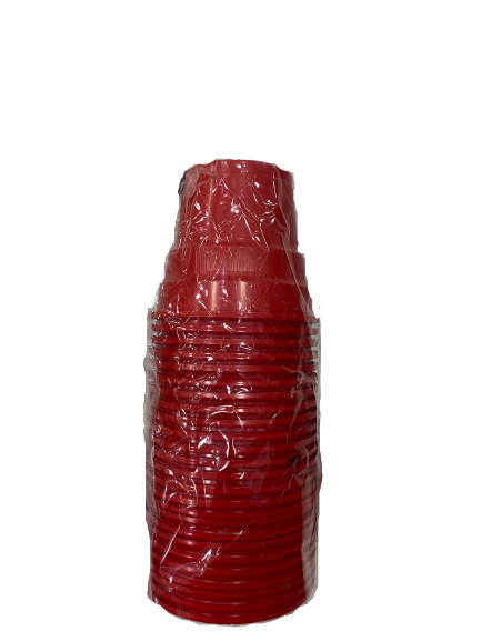 Plastik Kırmızı Bardak 25'li