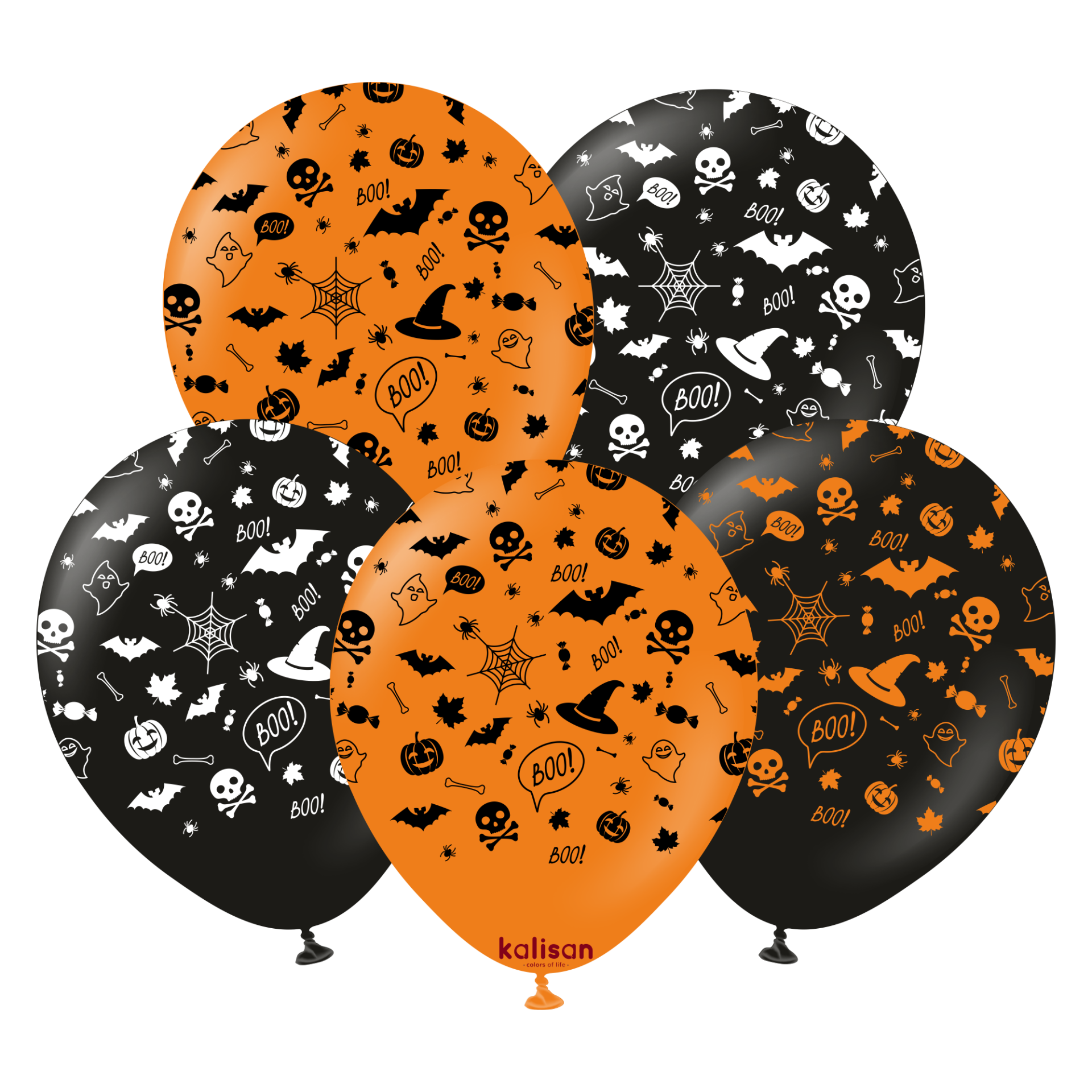 12 '' ''Halloween Festive '' Baskılı 25'li