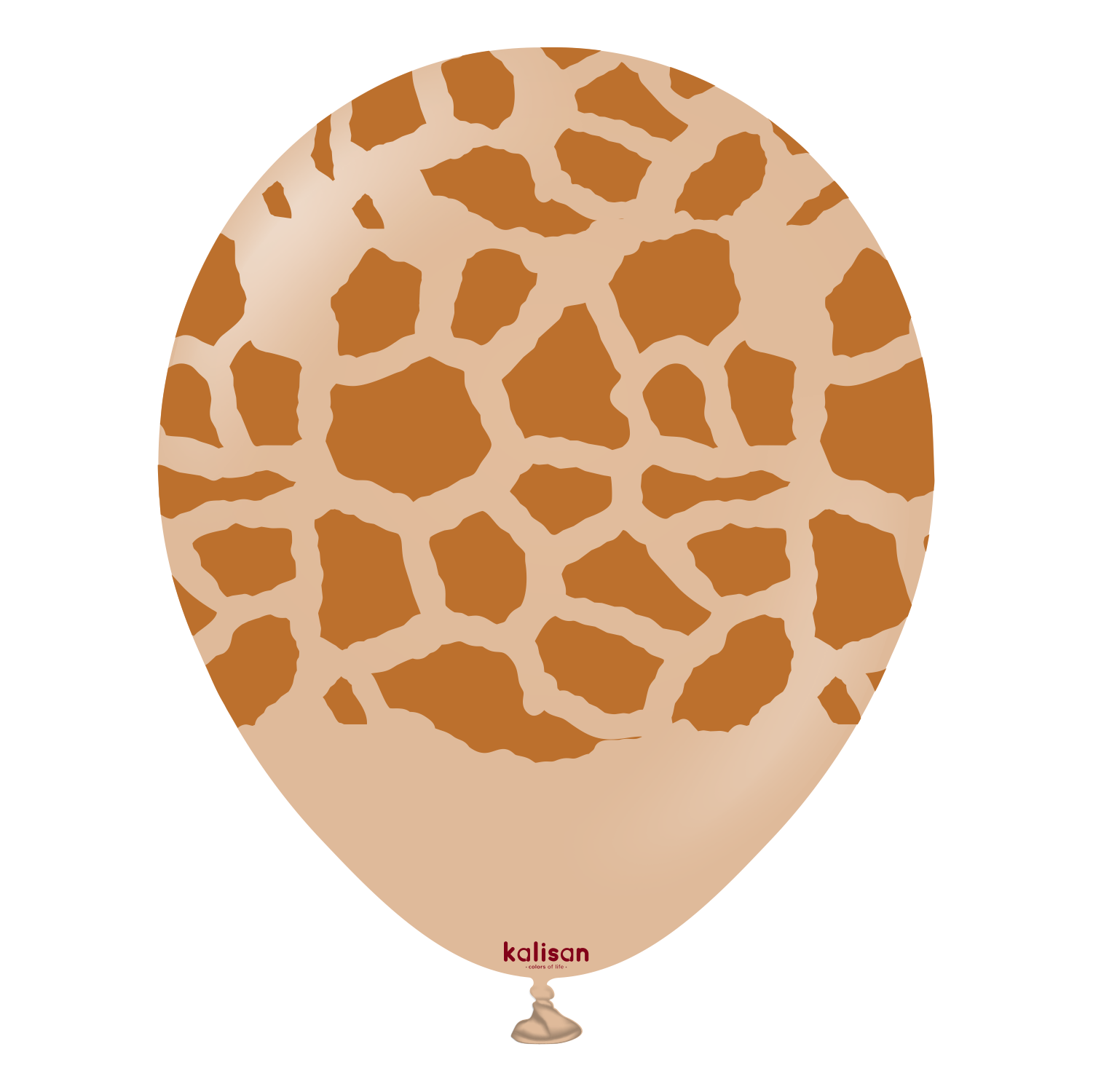 12'' Safari Zürafa Tema Çöl Kumu Baskı 25'li