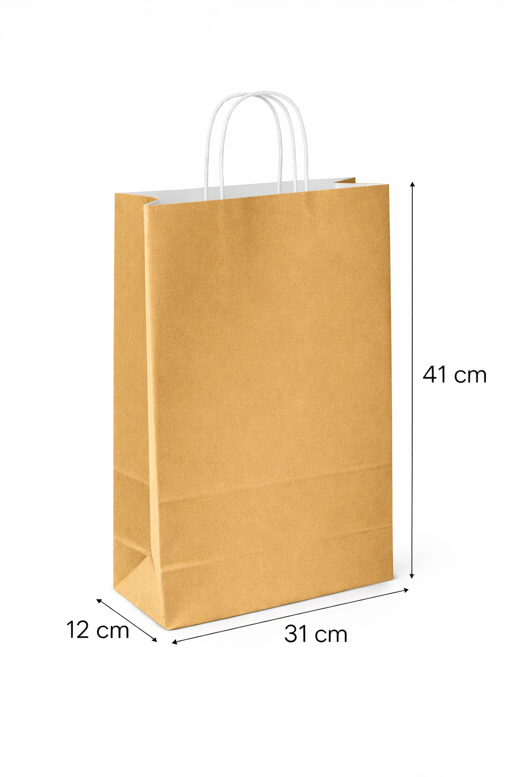 31x12x41 Altın Kraft Çanta 25'li