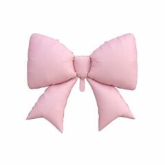 Retro Düz Pembe Kurdele Folyo Balon 98x75