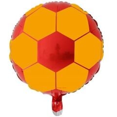 18'' Sarı Kırmızı Futbol Topu Folyo Balon