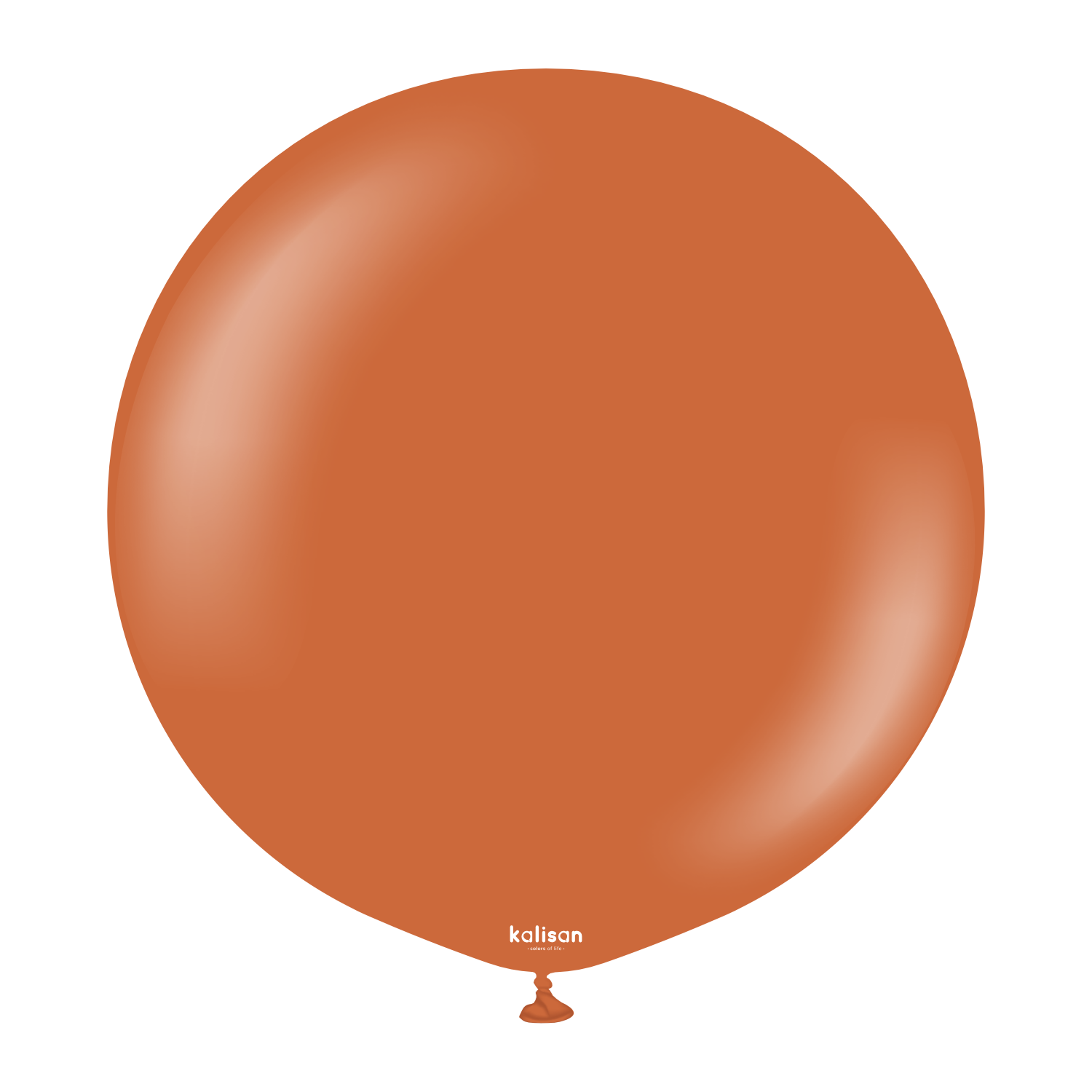24'' Retro Balon Yanık Turuncu (Rust Orange) 2'li