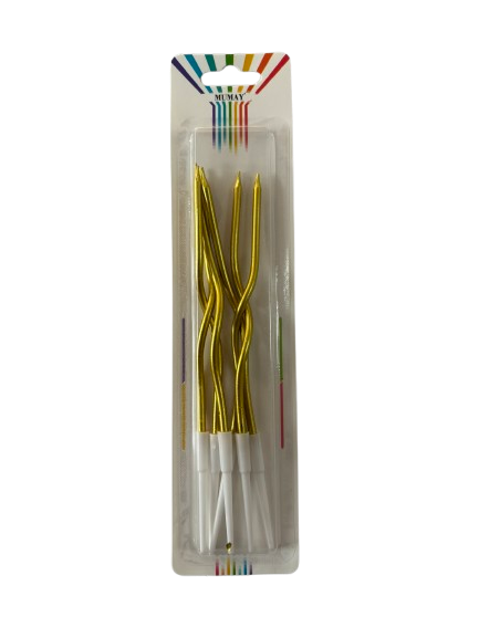 Kıvrımlı Mum Altın - MA