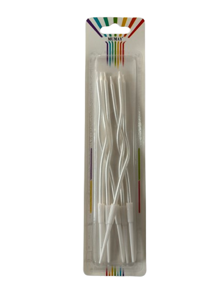 Kıvrımlı Mum Sedef Beyaz - MA