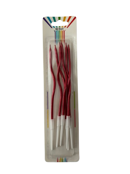 Kıvrımlı Mum Kırmızı - MA