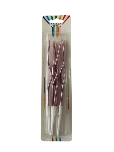 Kıvrımlı Mum Pembe - MA