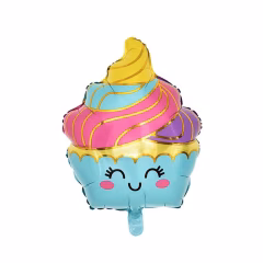 Gülen CupCake Folyo Balon 60x45