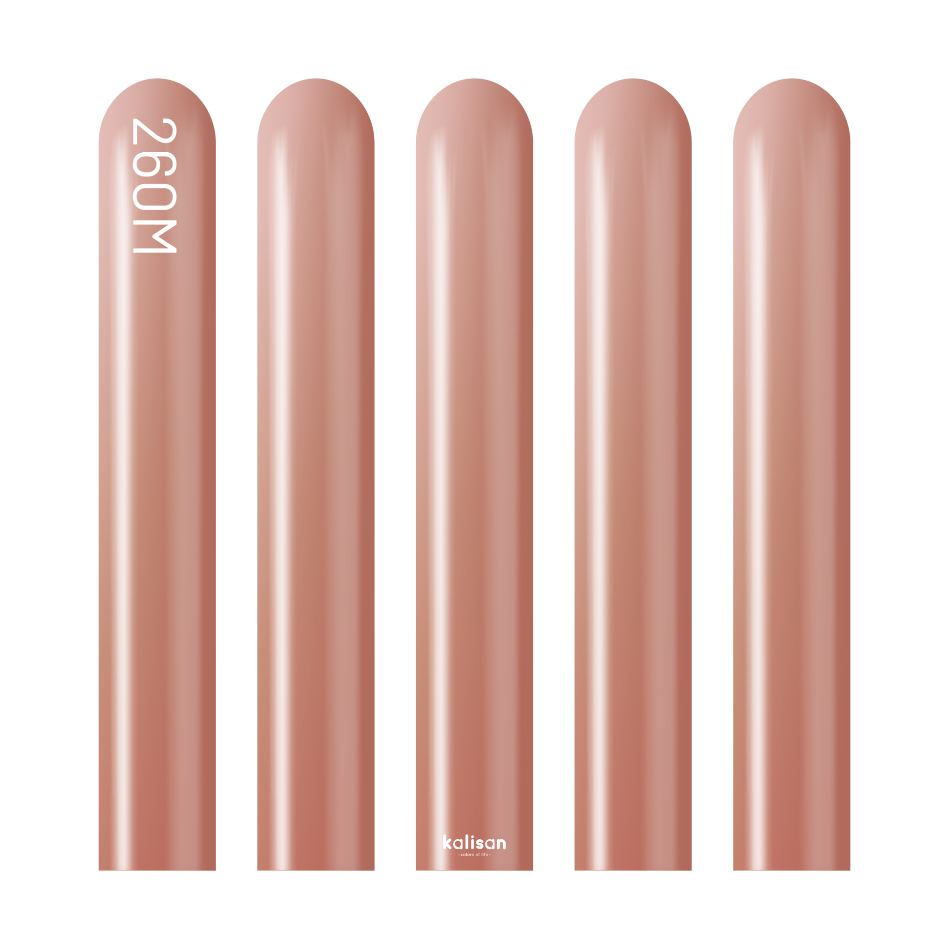 Mirror Rosegold Sosis Balon (Gül Kurusu) 50'li