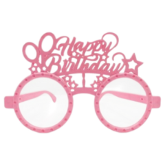 Happy Birthday Pembe Mika Gözlük