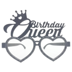 Birthday Queen Gümüş Mika Gözlük