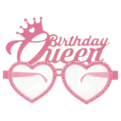 Birthday Queen Pembe Mika Gözlük