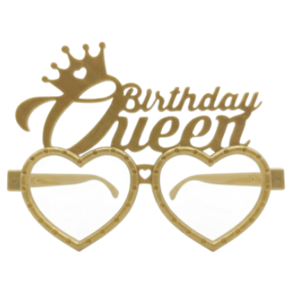 Birthday Queen Altın Mika Gözlük