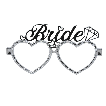 Bride Parlak Gümüş Mika Gözlük