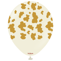 12'' Safari Deniz Kumu Cow (İnek) Tema Baskı 25'li