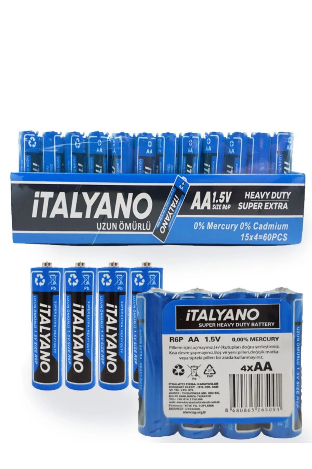 İtalyano Kalem Pil AA 60ad