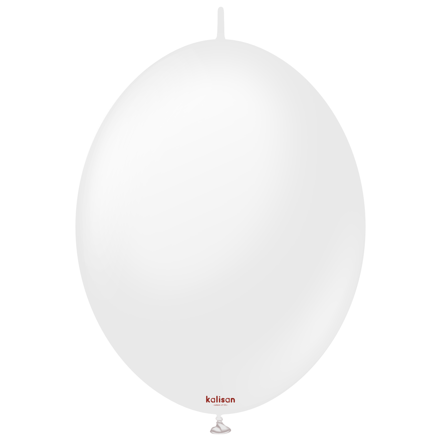 6'' K-Link Opak Kar Beyazı Balon (Snow White) 50'li