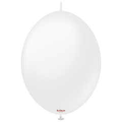 6'' K-Link Opak Kar Beyazı Balon (Snow White) 50'li