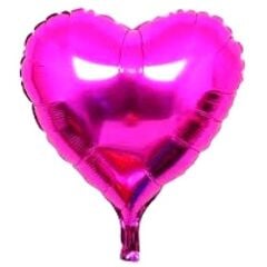 18'' Fuşya Kalp Folyo Balon