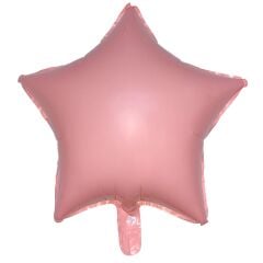 18'' Makaron Pembe Yıldız Folyo Balon