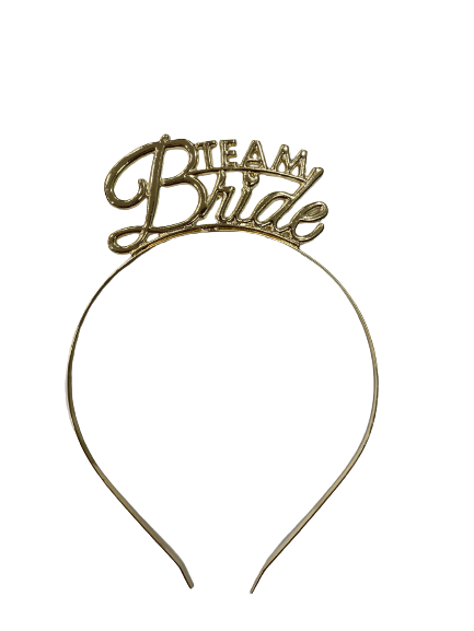 Team Bride Metal Taç Altın