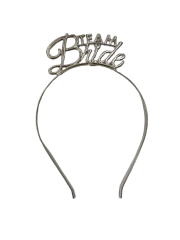 Team Bride Metal Taç Gümüş