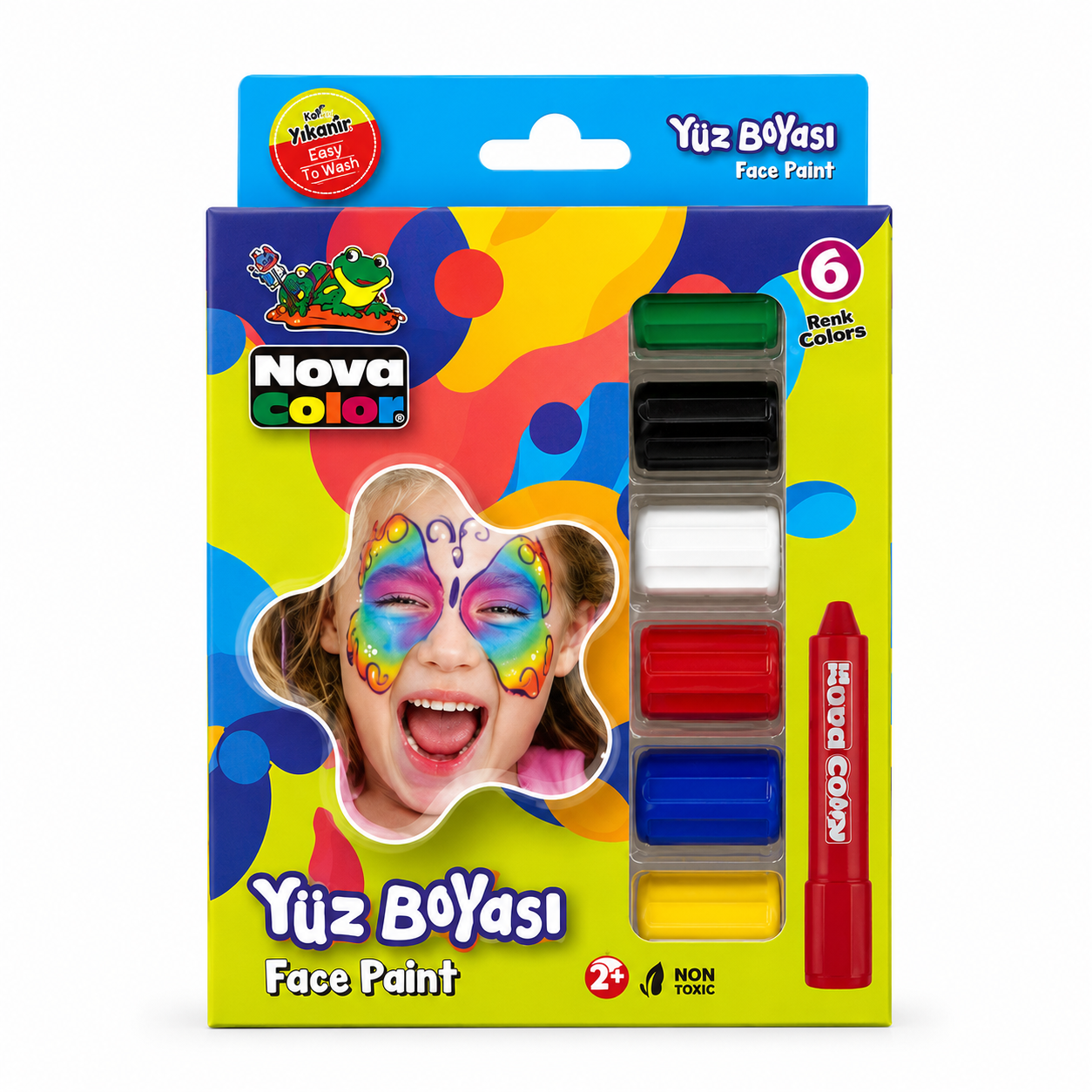 Nova Color Yüz Boyası 6'lı