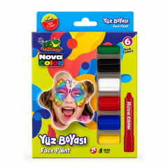 Nova Color Yüz Boyası 6'lı