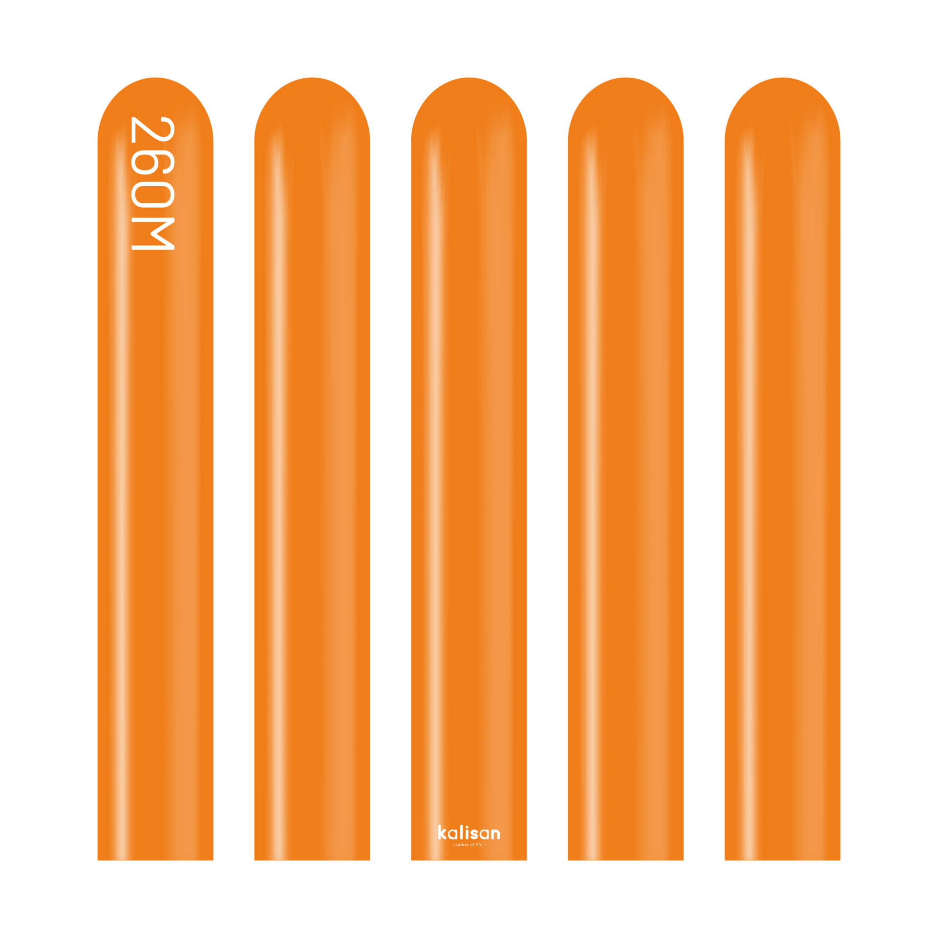 Pastel Turuncu Sosis (Orange) Balon
