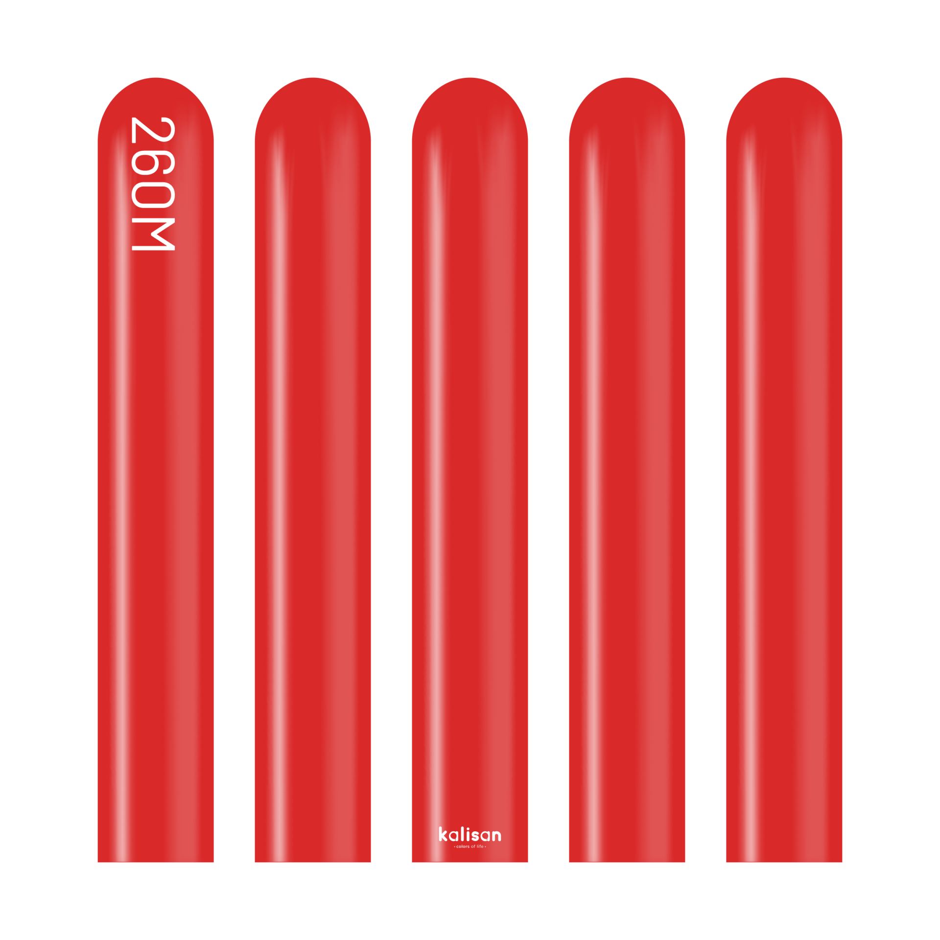 Pastel Kırmızı Sosis Balon (Red) 100'lü
